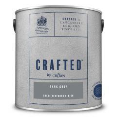 Crown Crafted Suede Textured Finish Dark Grey 2.5 Litre