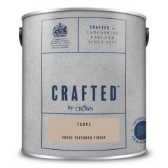 Crown Crafted Suede Textured Finish Taupe 2.5 Litre