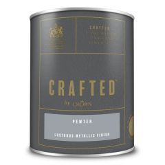 Crown Crafted Lustrous Metallic Finish Pewter 1.25 Litre