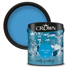 Crown Walls & Ceilings Matt Emulsion - Peek-A-Boo Blue