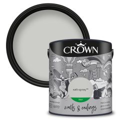 Crown Walls & Ceilings Silk Emulsion - Salt Spray - 2.5 Litre
