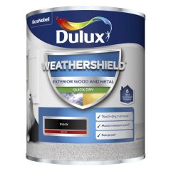 Dulux Weathershield Quick Dry Gloss Black