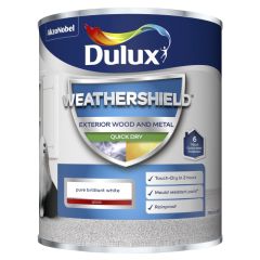 Dulux Weathershield Quick Dry Gloss Pure Brilliant White