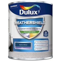 Dulux Weathershield Quick Dry Satin Oxford Blue 750 ml