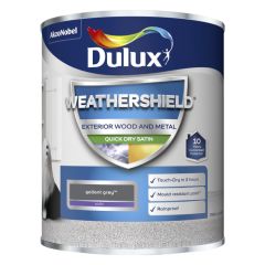 Dulux Weathershield Quick Dry Satin Gallant Grey 750 ml