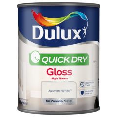 Dulux Quick Dry Gloss Jasmine White 750 ml