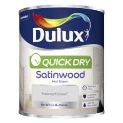 Dulux Quick Dry Satinwood Polished Pebble 750 ml