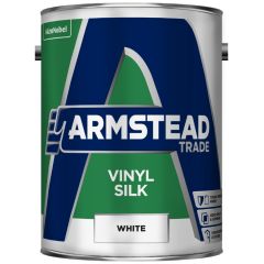 Armstead Trade Vinyl Silk White 5Ltr