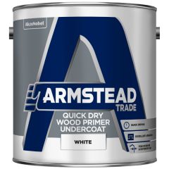 Armstead Trade Quick Dry Wood Primer Undercoat White 2.5 Litre
