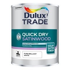 Dulux Trade Quick Dry Satinwood Pure Brilliant White
