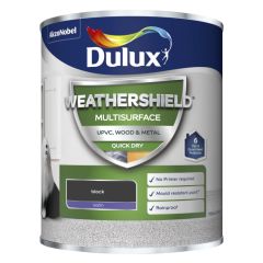 Dulux Weathershield Multi Surface Black 750 ml