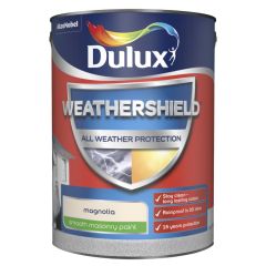 Dulux Weathershield All Weather Protection Smooth Magnolia 5 Litre