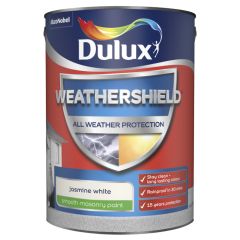 Dulux Weathershield All Weather Protection Smooth Jasmine White 5 Litre