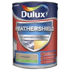 Dulux Weathershield All Weather Protection Smooth Muted Gold 5 Litre
