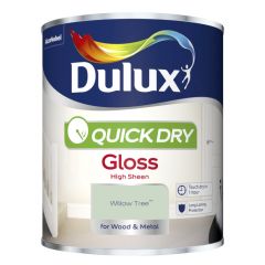 Dulux Quick Dry Gloss Willow Tree 750 ml