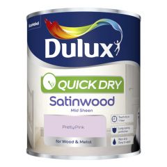 Dulux Quick Dry Satinwood Pretty Pink 750 ml