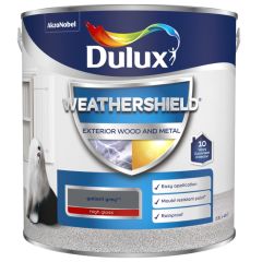 Dulux Weathershield Gloss Gallant Grey 2.5 Litre