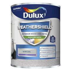 Dulux Weathershield Quick Dry Satin Garden Grey 750 ml