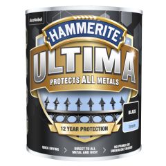 Hammerite Ultima Metal Smooth Black 750 ml