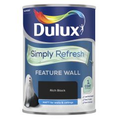 Dulux One Coat Feature Wall Rich Black