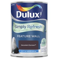 Dulux One Coat Feature Wall Decadent Damson