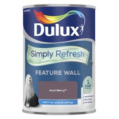 Dulux One Coat Feature Wall Acai Berry