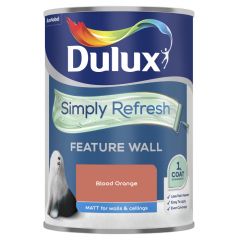 Dulux One Coat Feature Wall Blood Orange