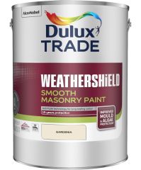 Dulux Trade Weathershield Smooth Masonry Paint Gardenia 5 Litre
