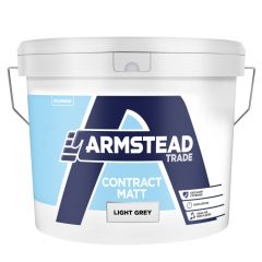 Armstead Trade Contract Matt Light Grey 10 Litre