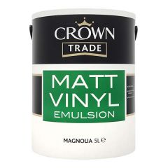 Crown Trade Vinyl Matt Magnolia 5Ltr