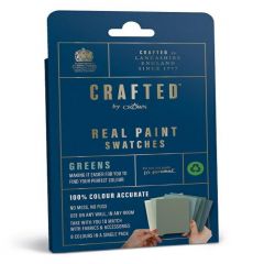 Crown Crafted Real Paint Swatches Green - Pack of 8
