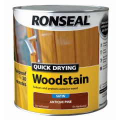 Ronseal Quick Drying Woodstain Antique Pine Satin
