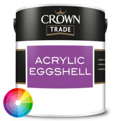 Crown Trade Acrylic Eggshell Tinted Colour - Crystal Dark Base