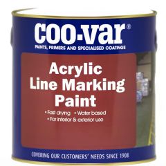 Coo-Var Acrylic Road Line Marking Paint - Black - 5 Litre