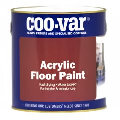 Coo-Var Acrylic Floor Paint - White - 1 Litre