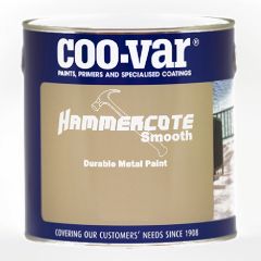 Coo-Var Hammercote Smooth Metal Paint - White - 5 Litre