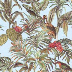 Design ID Embellish Bird of Paradise Aqua Wallpaper