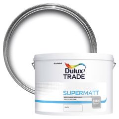 Dulux Trade Supermatt Emulsion Paint - White - 10 Litres