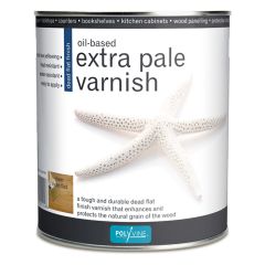 Polyvine Oil Extra Pale Varnish Dead Flat - Clear - 1 Litre