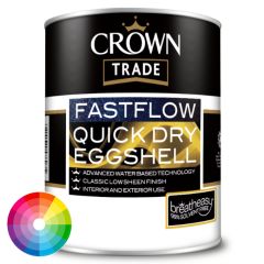 Crown Trade Fastflow Quick Dry Eggshell Tinted Colour - Platinum Base