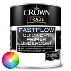 Crown Trade Fastflow Quick Dry Primer Undercoat Tinted Colour - Opal Mid Base