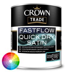 Crown Trade Fastflow Quick Dry Satin Tinted Colour - Crystal Dark Base