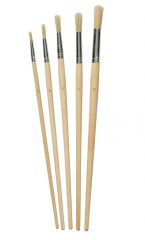 Round Fitch synthetic Brush Set 5 Pack