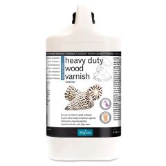 Polyvine Heavy Duty Interior Wood Varnish Dead Flat - Clear - 4 Litre
