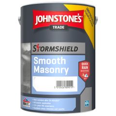 Johnstones Trade Stormshield Smooth Masonry Paint - Black 5 Litre