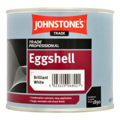 Johnstones Trade Eggshell Paint - Brilliant White
