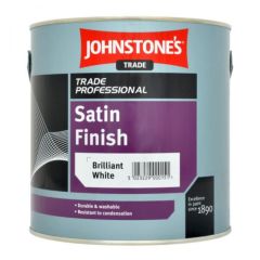 Johnstones Trade Satin Finish Paint - Brilliant White