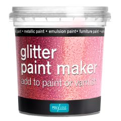 Polyvine Glitter Paint Maker - Pink - 75g