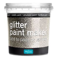 Polyvine Glitter Paint Maker - Silver - 75g