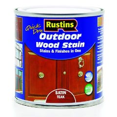 Rustins Outdoor Wood Stain Satin Teak